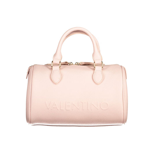 Mario Valentino Pink Polyethylene Women Handbag with handles and shoulder strap