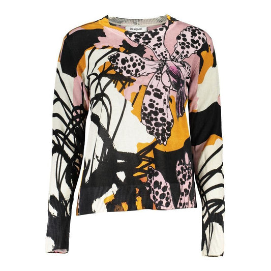 Desigual Pink Linen Sweater DE-29212-XS