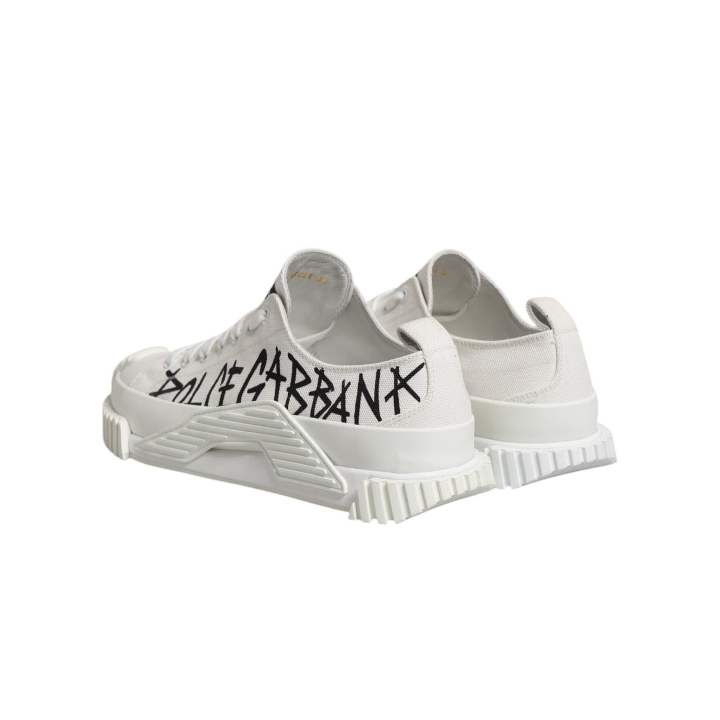 Dolce & Gabbana White Cotton NS1 Low Top Sneakers Shoes