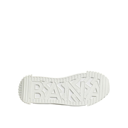 Dolce & Gabbana White Cotton NS1 Low Top Sneakers Shoes