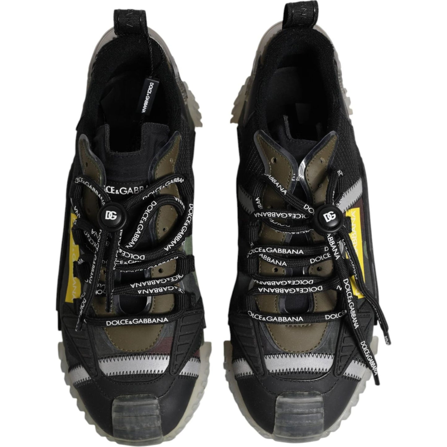 Dolce & Gabbana Multicolor Lace Up Low Top NS1 Sneakers Shoes