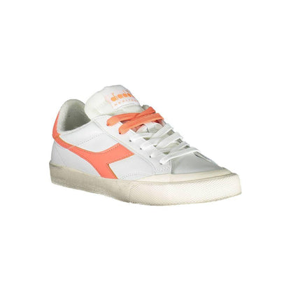 Diadora White Leather Women Sneaker