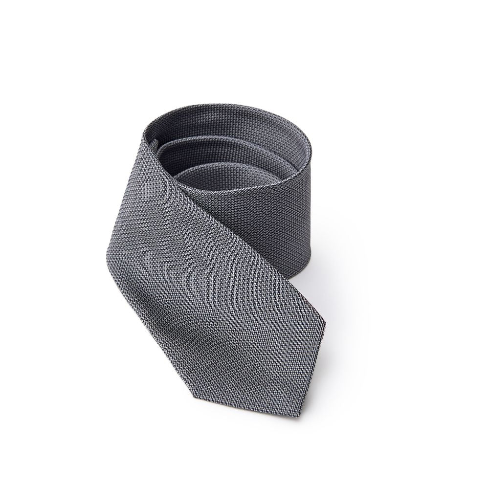 Jil Sander Gray Silk Tie