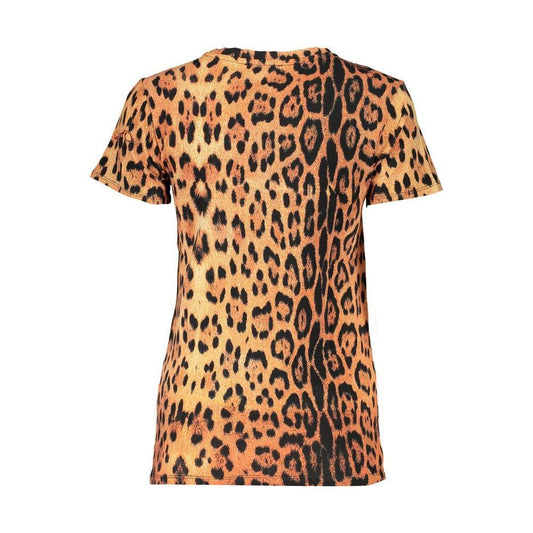 Cavalli Class Orange Cotton Tops & T-Shirt CA-26768-XS