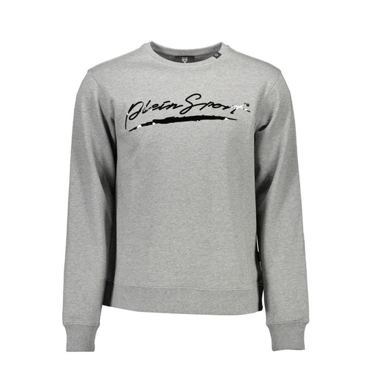 Plein Sport Gray Cotton Sweatshirt
