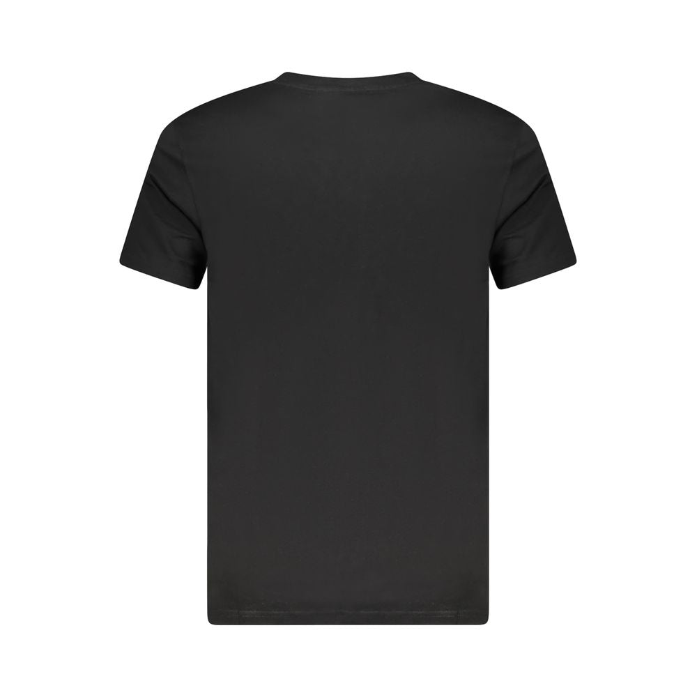 Cavalli Class Black Cotton Men T-Shirt, back view showcasing premium cotton material for maximum comfort and style.