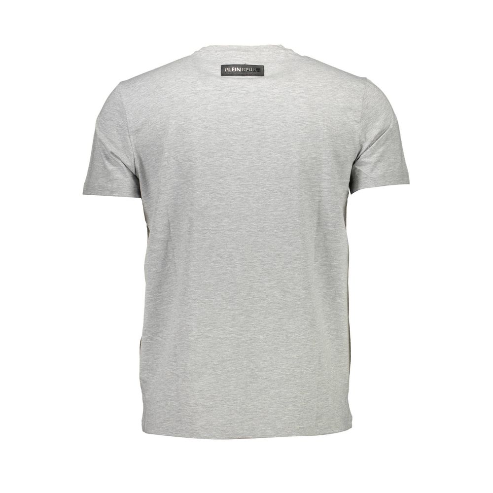 Plein Sport Gray Cotton T-Shirt