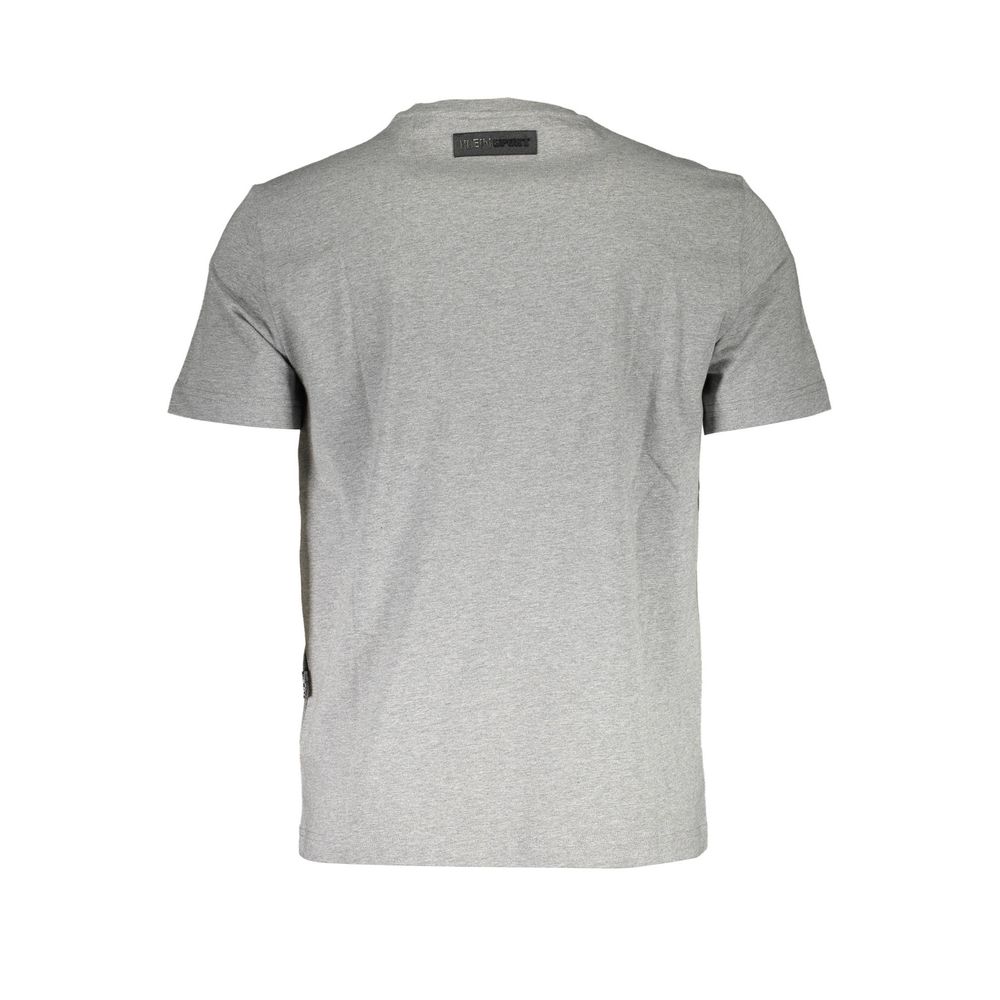 Plein Sport Gray Cotton T-Shirt