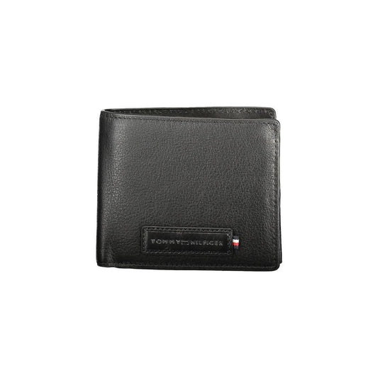 Tommy Hilfiger Black Leather Men Wallet TO-36361
