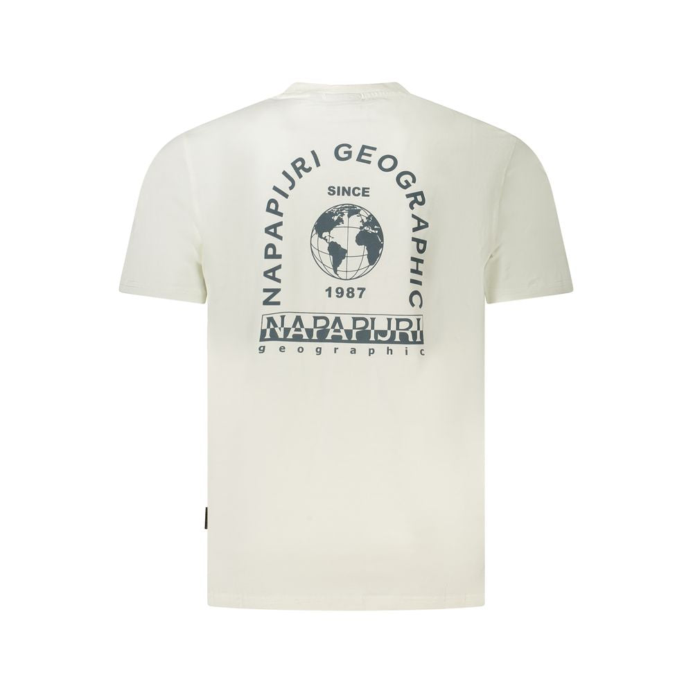 Napapijri White Cotton T-Shirt