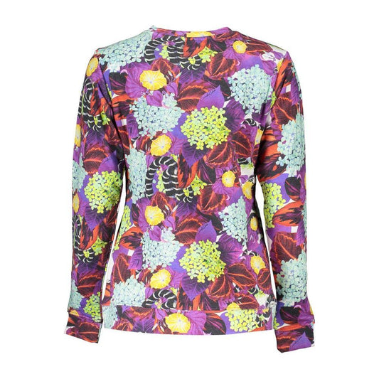 Cavalli Class Elegant Purple Crew Neck Sweater CA-26815-XS
