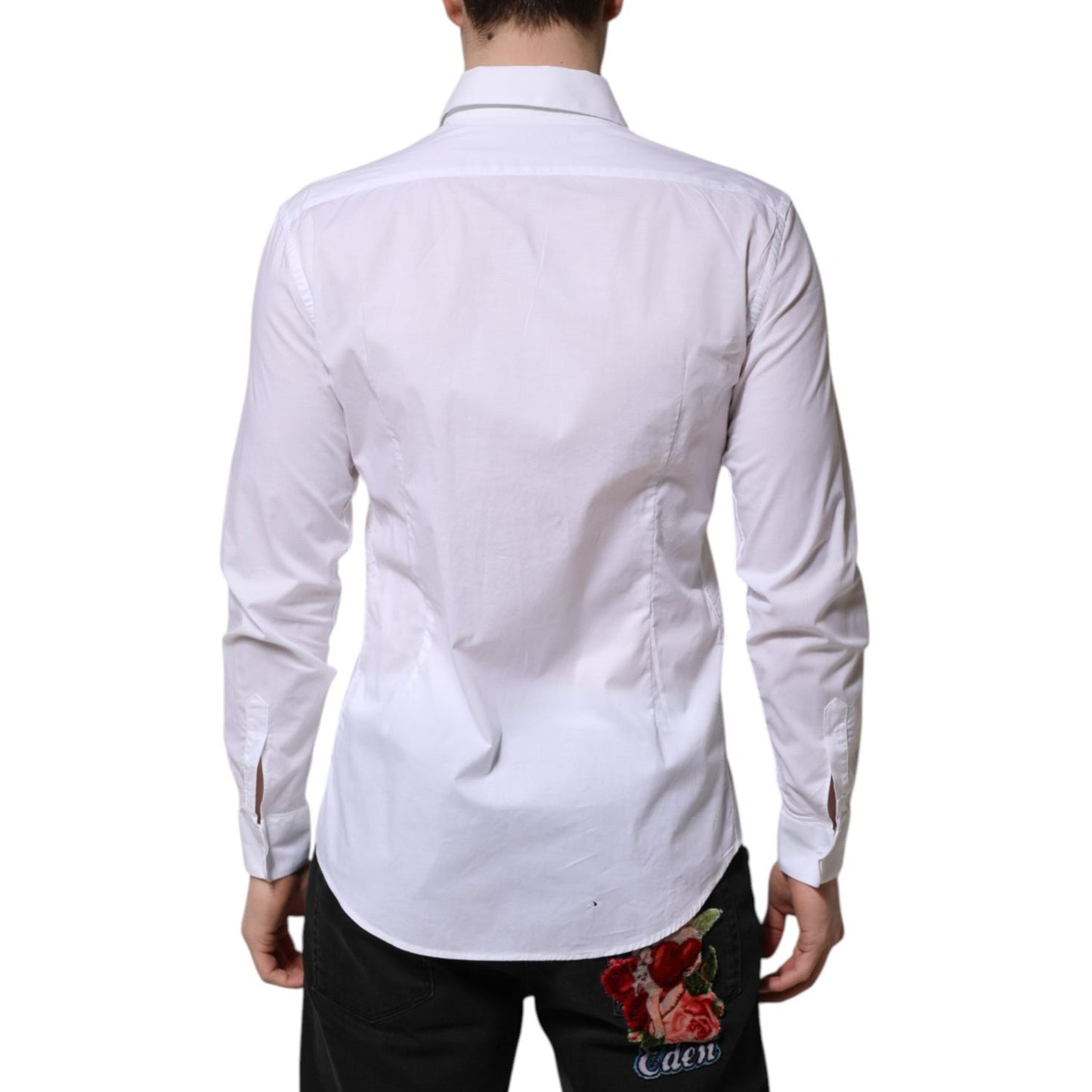 Daniele Alessandrini White Long Sleeves Dress Shirt