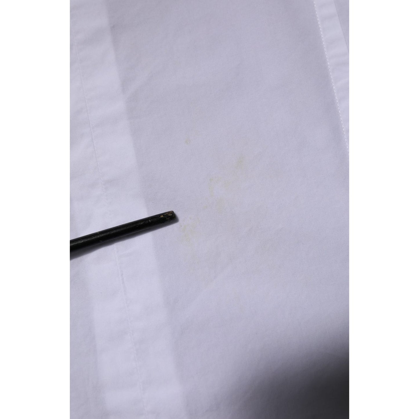 Dolce & Gabbana White Cotton GOLD Long Sleeves Dress Shirt