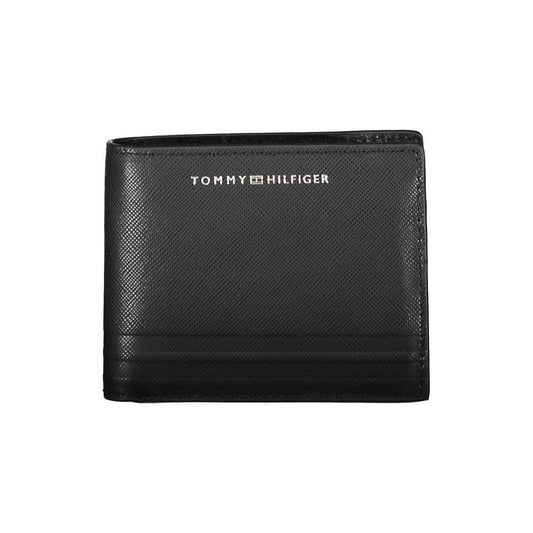 Tommy Hilfiger Black Leather Men Wallet TO-38031