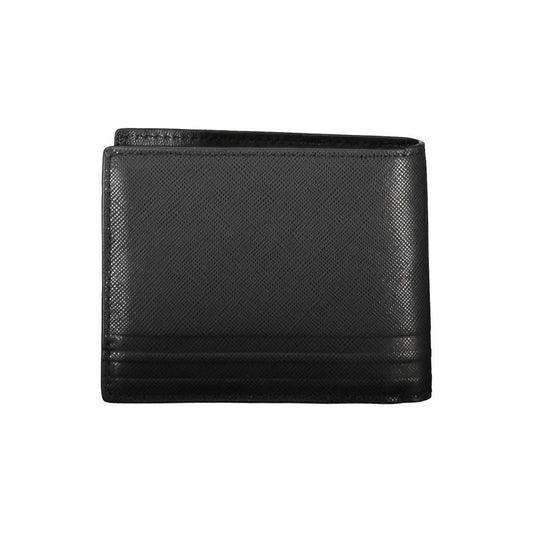 Tommy Hilfiger Black Leather Men Wallet TO-38031