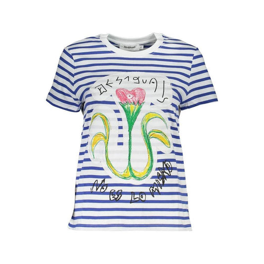 Desigual Blue Cotton Women Top