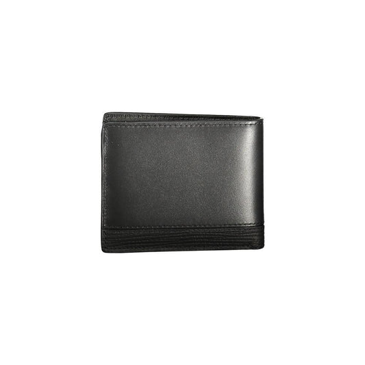 Tommy Hilfiger Black Leather Men Wallet TO-36336