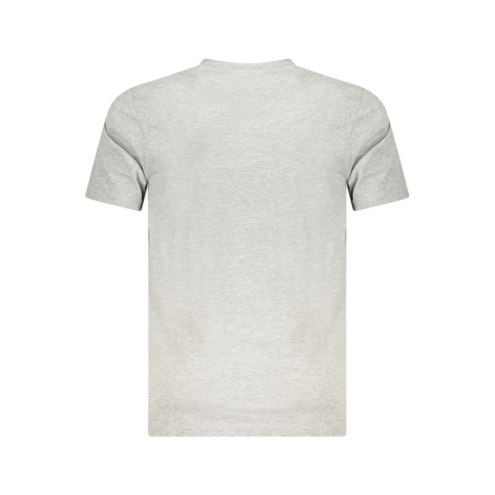 Back view of Cavalli Class Brown Cotton Men T-Shirt featuring short sleeves and premium cotton fabric.