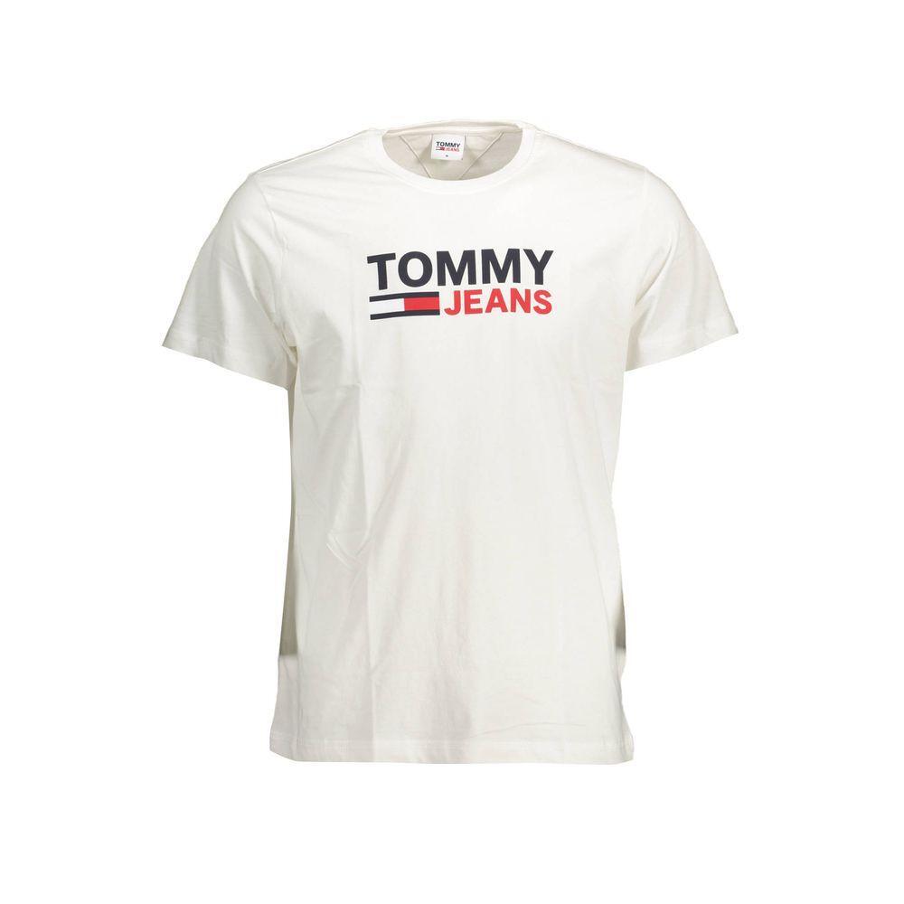 Tommy Hilfiger White Cotton T-Shirt TO-37300-S