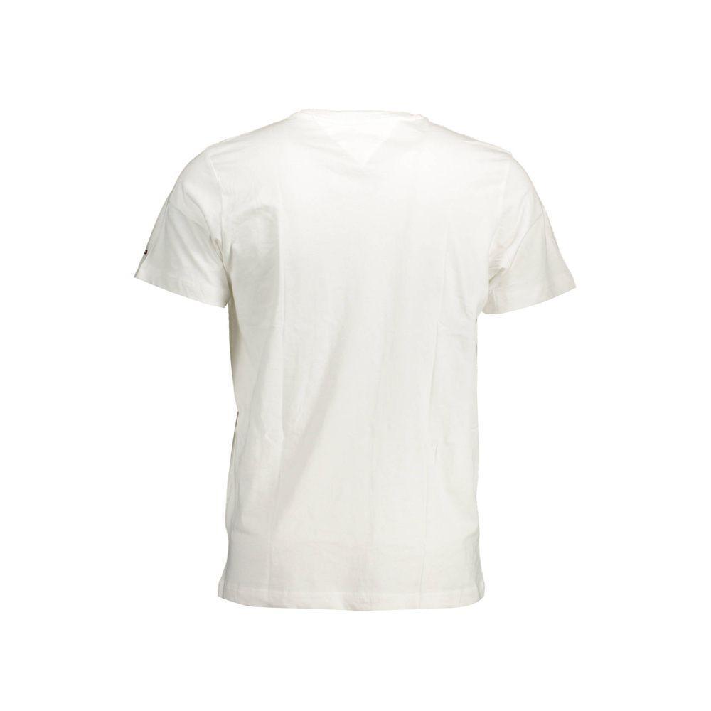 Tommy Hilfiger White Cotton T-Shirt TO-37300-S