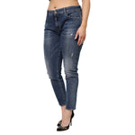 Dolce & Gabbana Blue Washed Cotton Low Waist Denim Jeans PAN76491-48