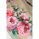 Dolce & Gabbana Beige Floral Print Women High Waist Pants PAN76499-44