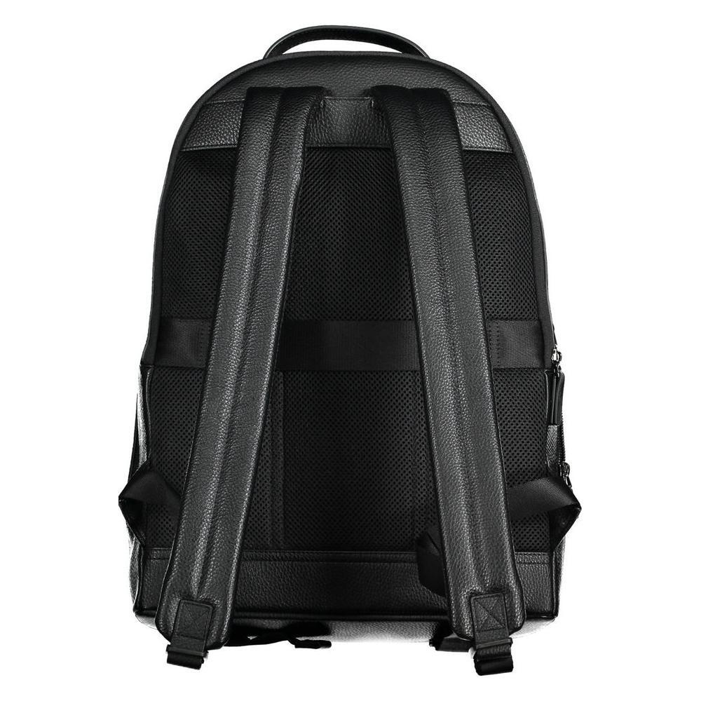 Tommy Hilfiger Black Polyethylene Men Backpack