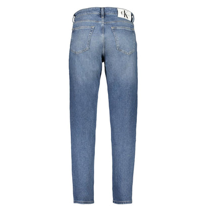 Calvin Klein Blue Cotton Tapered Jeans Calvin Klein