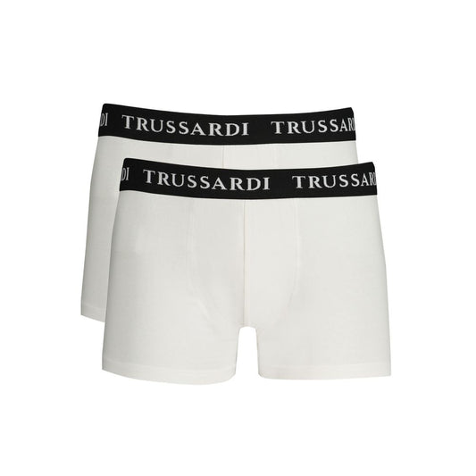 Trussardi White Cotton Underwear TR-31031-L