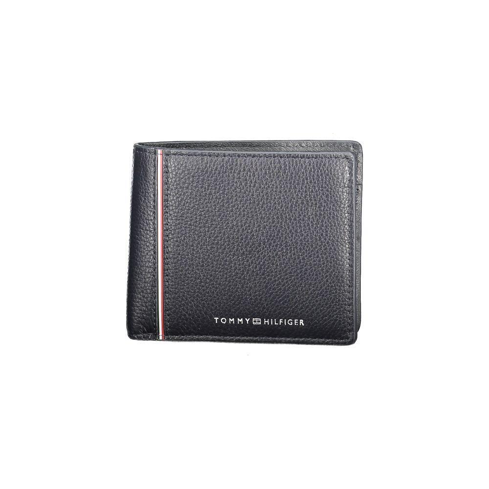 Tommy Hilfiger Blue Leather Men Wallet TO-36345