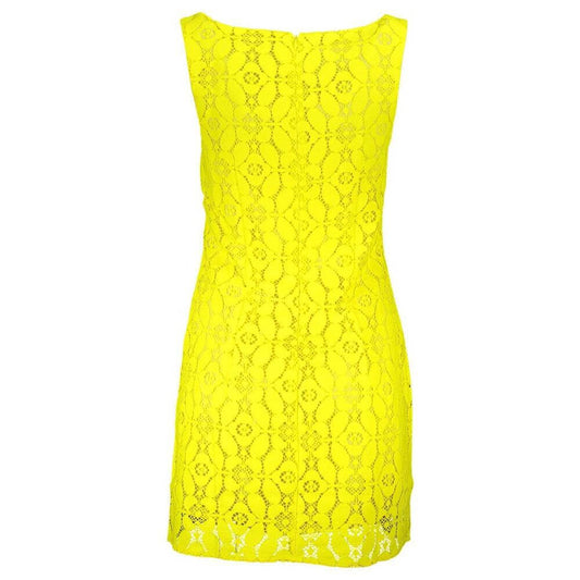 Desigual Yellow Polyester Women Sleeveless Dress DE-18729-M