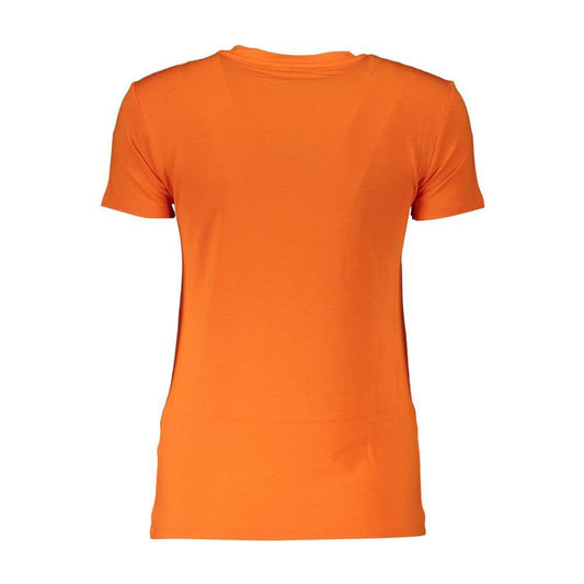 Patrizia Pepe Elegant Orange Rhinestone Tee PA-28356-S