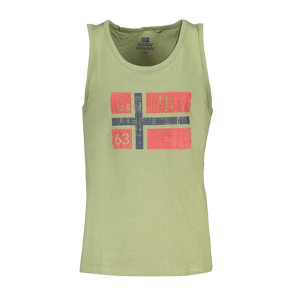 Norway 1963 Green Cotton Men Shirt