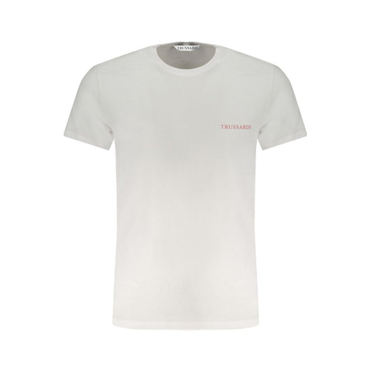 Trussardi White Cotton T-Shirt TR-30133-M