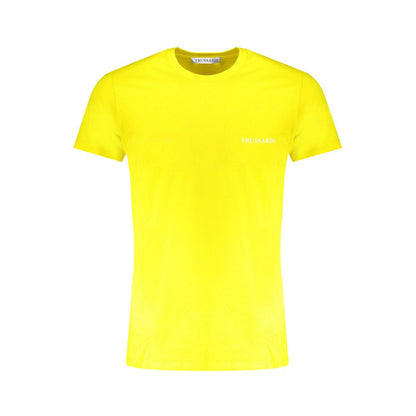 Trussardi Yellow Cotton Men's T-Shirt