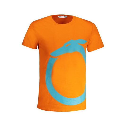 Trussardi Orange Cotton T-Shirt TR-30149-S