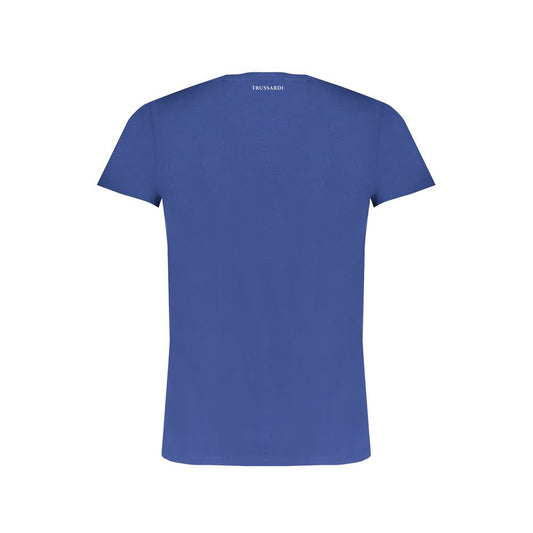 Trussardi Blue Cotton T-Shirt TR-30151-L