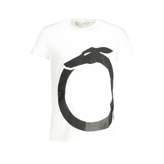 Trussardi White Cotton T-Shirt TR-30162-S