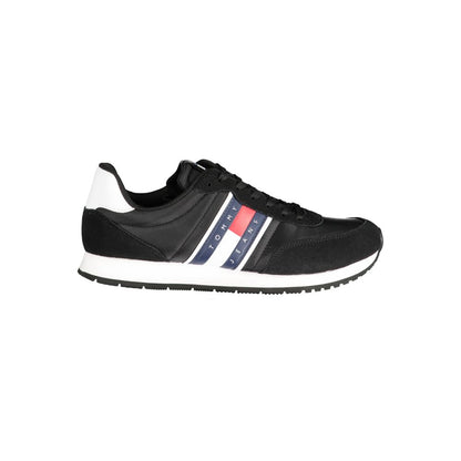Tommy Hilfiger Black Polyester Men Sneaker