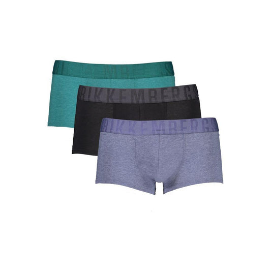 Bikkembergs Green Polyester Men Boxer BI-32711-S