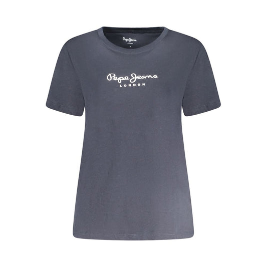 Pepe Jeans Blue Cotton Women T-Shirt PE-35280-XS