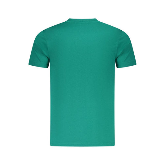 Cavalli Class Green Cotton Men T-Shirt CA-36603-L