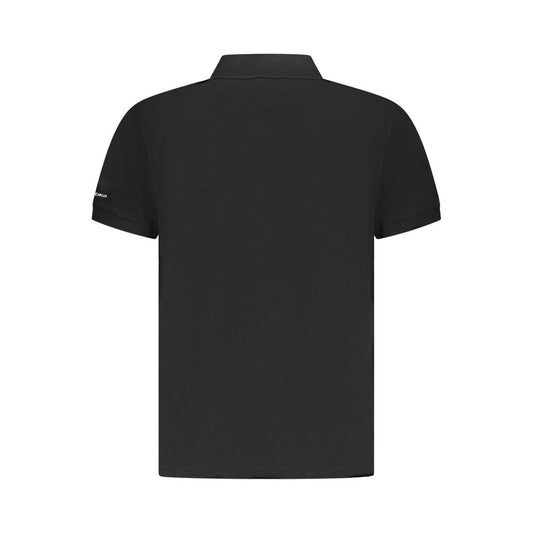Trussardi Black Cotton Men Polo Shirt TR-36624-S