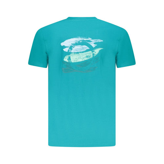 Trussardi Light Blue Cotton Men T-Shirt TR-36631-XL
