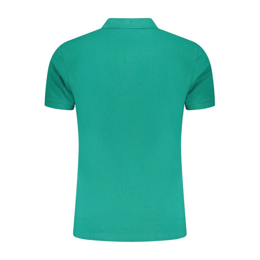 Cavalli Class Green Cotton Men Polo Shirt CA-36659-M