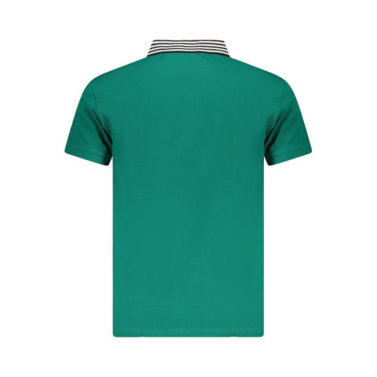 Cavalli Class Green Cotton Men Polo Shirt CA-36673-M