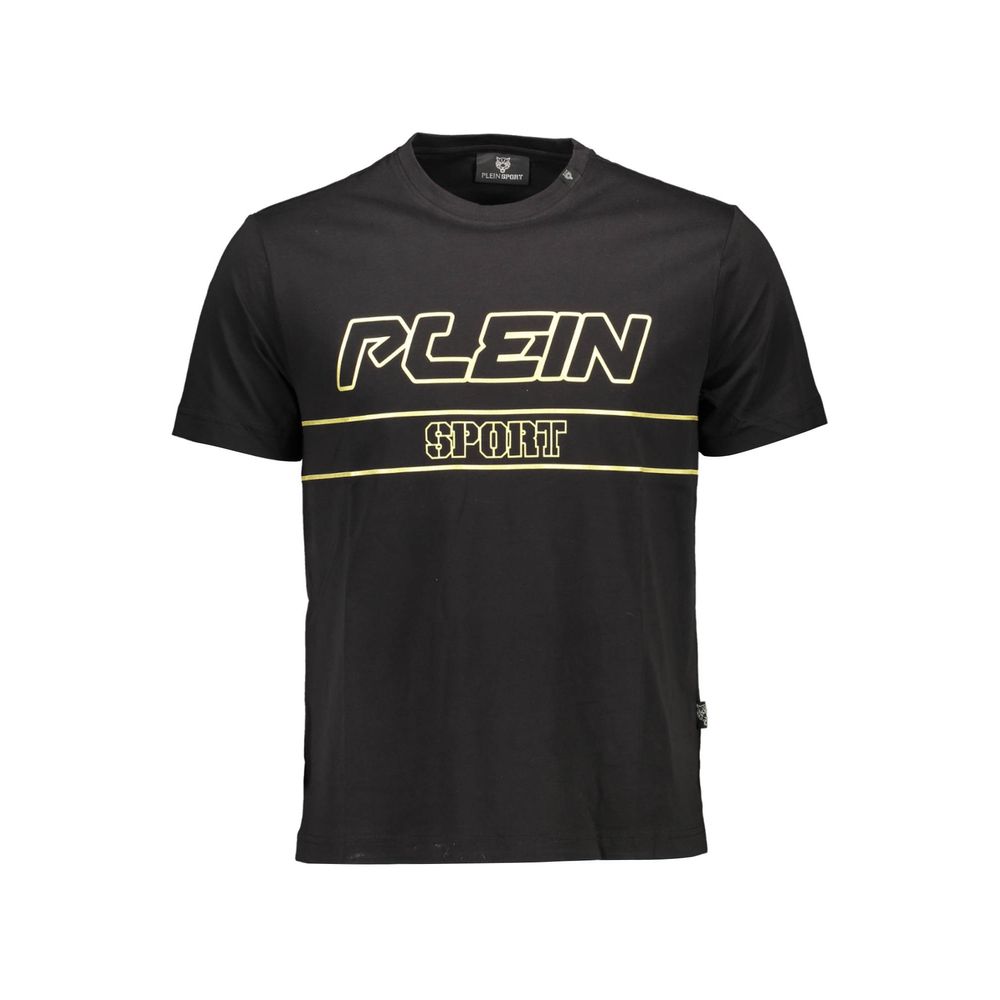 Plein Sport Black Cotton T-Shirt