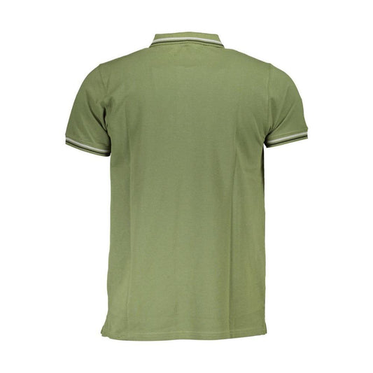 Cavalli Class Green Cotton Men Polo Shirt CA-37604-M