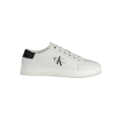 Calvin Klein White Polyester Sneaker