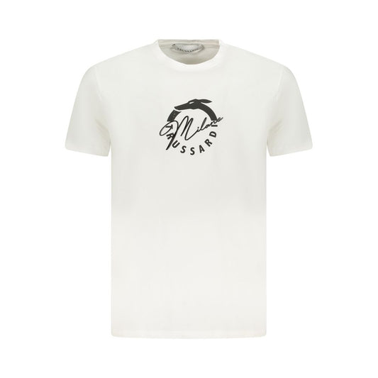 Trussardi White Cotton Men T-Shirt TR-36615-S